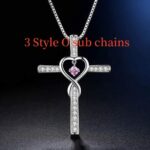 028d3698-bc51-41e9-8b0a-cf4e228ceca1-1.jpg Infinity Love God We Trust Christian Cross Birthstone Crystal Pendant Necklace Colour Gems Zircon Heart Necklace Women Jewelry