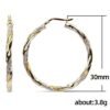 Simple Gold Women's Metal Alloy Earrings