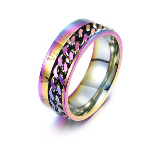 1340039388789.jpg Roman Letter Rotatable Chain Rings Men Digital Titanium Steel RingFor Couple High Quality Multifunctional Bottle Opener Ring Spinner Jewelry Punk Gifts