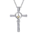 1f13f2b6-25a8-4218-be9c-e63da5ef3929-1.jpg Infinity Love God We Trust Christian Cross Birthstone Crystal Pendant Necklace Colour Gems Zircon Heart Necklace Women Jewelry