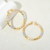 Simple Gold Women's Metal Alloy Earrings