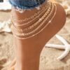 94e7c1c2-f063-4f43-8789-f64361cc21c0.jpg 5Pcs Bohemian Airplane Chain Ankle Chain Fashion Design Heart-shaped Chain Anklets Women's Summer Beach On Foot Chain Jewelry