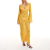 A62869e0d6af84c5fb0208b417da1a493I.webp Yiiciovy Sexy Women Long Knit Beach Dress Hollow-Out Deep V-Neck Long Sleeve Bikini Cover-Ups Dress Fall Backless Holiday Dress