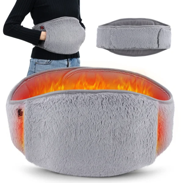 S0999eed4b70546b2a37391b598287fa8u.webp 3 Levels Electric Graphene Heating Pad Cold-Proof Uterine Belt Cold-Proof Hand Waist Warming Pad USB Recharging Abdominal Warmer