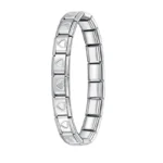 Hapiship 2024 New Men/Women's Jewelry 7/9/13mm Width Itanlian Elastic Charm Bracelet Fashion Stainless Steel Bangle ST-Top
