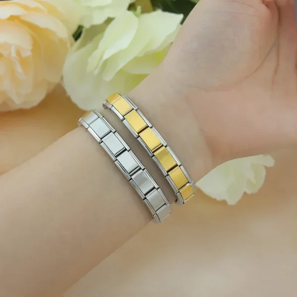 S20477c301b964cc7802d5b4fc85607bf6.webp Hapiship 2024 New Men/Women's Jewelry 7/9/13mm Width Itanlian Elastic Charm Bracelet Fashion Stainless Steel Bangle ST-Top