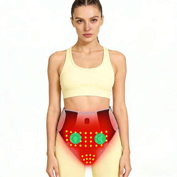 S4082bdb512014709853ced0bf107ecd98.webp 660Nm Red Light Heating Pad 162 Led Abdominal Massage Relieve Abdominal Pain Cold Uterus Menstrual Cramps Warm Care Support