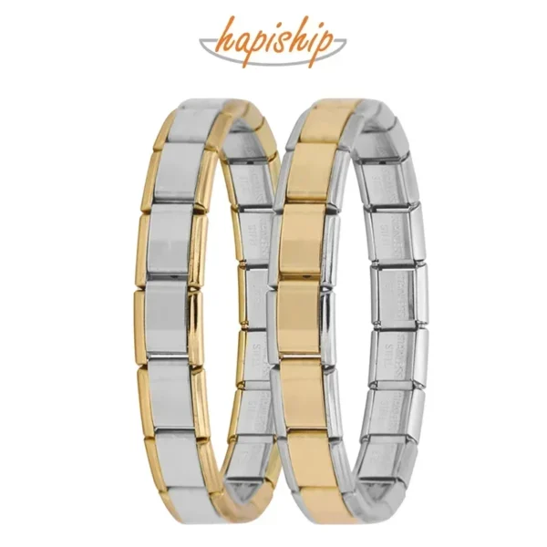 S4545a4572ceb4af1993e53de6a056f6dx.webp Hapiship 2024 New Men/Women's Jewelry 7/9/13mm Width Itanlian Elastic Charm Bracelet Fashion Stainless Steel Bangle ST-Top