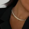 S45bb763e0f464e1c8e3cd5f864d25a3fk.webp 2026 Geometric Moon Shaped Cuban Link Chain Paved Bling Cz High Polished Shiny Gold Color Necklace Choker Women Jewelry