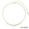 New S-shaped Pink White Water Drop Zircon Charm Pendant Necklace Hip Hop Women Men Full Paved 5A Cubic Zirconia Charm Jewelry