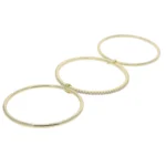 S66097a4b996d430fb3fabfa4487b25b2u-1.webp Classic 3pcs Set Daily Multi-layer Zircon Plain Bangle Bracelet Gold Color Plated Fashion Bling CZ Charm Texture Jewelry Bijoux