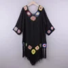 S6d26d9291f184fa88f67bb39ca0fa89fX.webp Fashion Fringe Trim Bikini Cover Up V-Neck Hollow Design Beach Cover-Up Crochet Pattern Bathing Suit Cover for Women