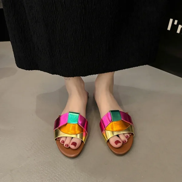 New Summer Designer Women'S Solid Color Fashion Slippers Zapatos De Mujer Women'S Shoes Slippers Women Slippers Women Shoes