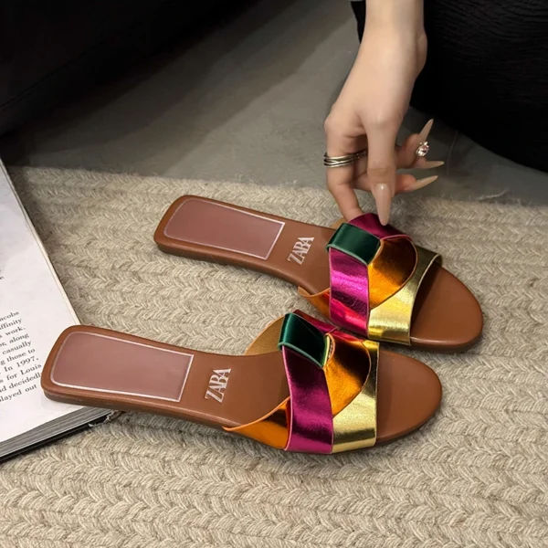 New Summer Designer Women'S Solid Color Fashion Slippers Zapatos De Mujer Women'S Shoes Slippers Women Slippers Women Shoes