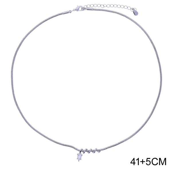 New S-shaped Pink White Water Drop Zircon Charm Pendant Necklace Hip Hop Women Men Full Paved 5A Cubic Zirconia Charm Jewelry