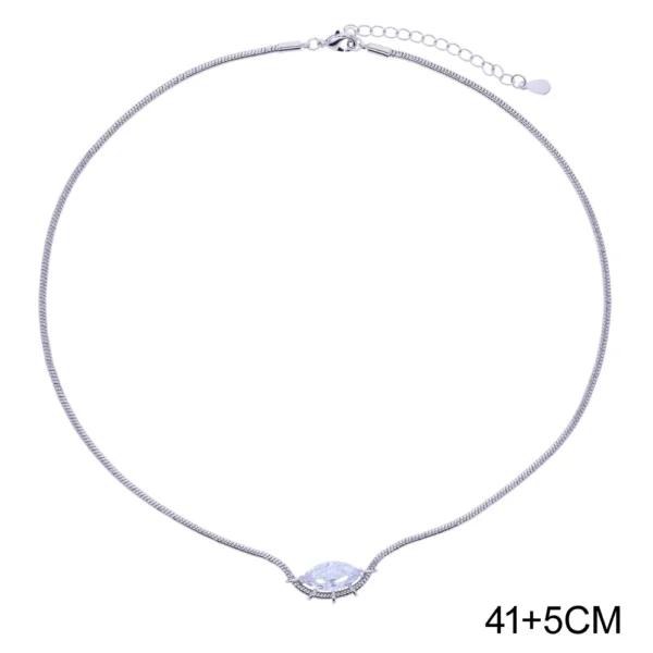 New S-shaped Pink White Water Drop Zircon Charm Pendant Necklace Hip Hop Women Men Full Paved 5A Cubic Zirconia Charm Jewelry