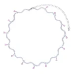 S8f65c396856744aaabd4da5a60cfa49cU-1.webp New S-shaped Pink White Water Drop Zircon Charm Pendant Necklace Hip Hop Women Men Full Paved 5A Cubic Zirconia Charm Jewelry
