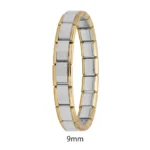 Hapiship 2024 New Men/Women's Jewelry 7/9/13mm Width Itanlian Elastic Charm Bracelet Fashion Stainless Steel Bangle ST-Top