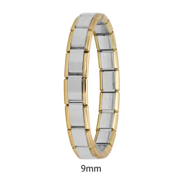 S9f4962715e04477c847884e0424fb4ban.webp Hapiship 2024 New Men/Women's Jewelry 7/9/13mm Width Itanlian Elastic Charm Bracelet Fashion Stainless Steel Bangle ST-Top
