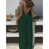 Sab62aa2c22f04bf5b2fd53eafca4d304t.webp New Arrival Women's Strapless Backless Long Loose Home Dress Comfortable Sleepwear Casual Maxi Dress