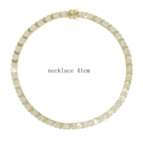 Sb3f9af0bdf4f4e49af4fca818a82b521x.webp 2026 Geometric Moon Shaped Cuban Link Chain Paved Bling Cz High Polished Shiny Gold Color Necklace Choker Women Jewelry