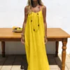 Sbbd955c0e77c40e78eae09c2e28aeb05C.webp New Arrival Women's Strapless Backless Long Loose Home Dress Comfortable Sleepwear Casual Maxi Dress