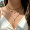 New S-shaped Pink White Water Drop Zircon Charm Pendant Necklace Hip Hop Women Men Full Paved 5A Cubic Zirconia Charm Jewelry