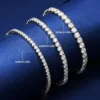 Sc12d4df2e51e49e1802d7d1a91e7e174c.webp MooSuun 3mm--6.5mm Moissanite Diamond Tennis Bracelet for Women Men Luxury Fine Jewelry Pass Test S925 Sterling Silver