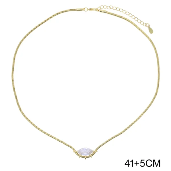 New S-shaped Pink White Water Drop Zircon Charm Pendant Necklace Hip Hop Women Men Full Paved 5A Cubic Zirconia Charm Jewelry