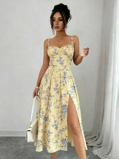 Sexy Slimming A-Line Dress Women's Summer New Fashion Cross-Border Strapless Side-Slit Gown Elegant Slim Fit Euro-American Style