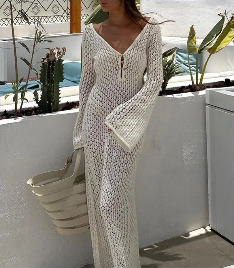 Long knit beach dress in the Wingselect edit