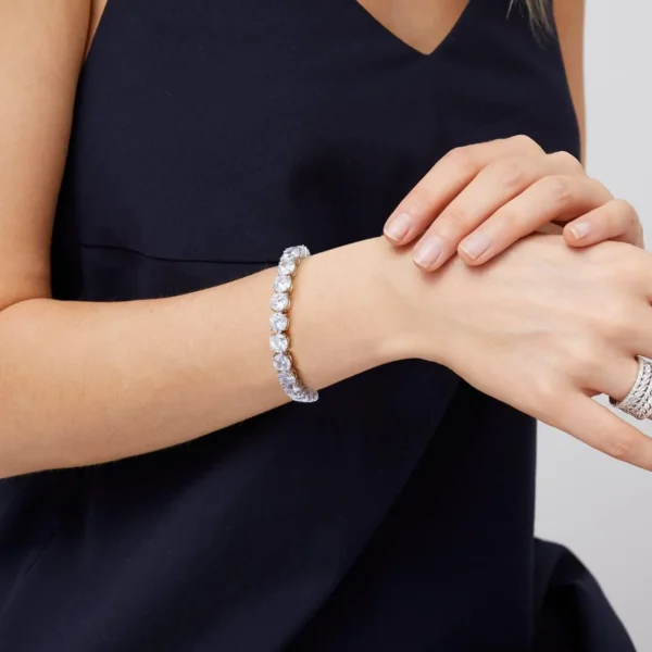 Sdfb4a5d457fb414bbf824b56b8715979p.webp MooSuun 3mm--6.5mm Moissanite Diamond Tennis Bracelet for Women Men Luxury Fine Jewelry Pass Test S925 Sterling Silver