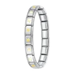 Hapiship 2024 New Men/Women's Jewelry 7/9/13mm Width Itanlian Elastic Charm Bracelet Fashion Stainless Steel Bangle ST-Top