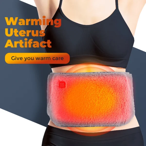 Se84a71493e054fe08450e4b4b4cac091x.webp 3 Levels Electric Graphene Heating Pad Cold-Proof Uterine Belt Cold-Proof Hand Waist Warming Pad USB Recharging Abdominal Warmer