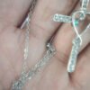 Infinity Love God We Trust Christian Cross Birthstone Crystal Pendant Necklace Colour Gems Zircon Heart Necklace Women Jewelry
