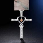 b4b22dfa-c5af-4696-a619-62973662d282.jpg Infinity Love God We Trust Christian Cross Birthstone Crystal Pendant Necklace Colour Gems Zircon Heart Necklace Women Jewelry