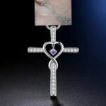 b7f2d29c-46cf-42d6-aa92-29693210a720.jpg Infinity Love God We Trust Christian Cross Birthstone Crystal Pendant Necklace Colour Gems Zircon Heart Necklace Women Jewelry