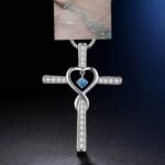 c2b8591e-c397-4561-8938-9f63c60c0b8d.jpg Infinity Love God We Trust Christian Cross Birthstone Crystal Pendant Necklace Colour Gems Zircon Heart Necklace Women Jewelry