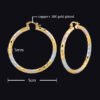 Simple Gold Women's Metal Alloy Earrings