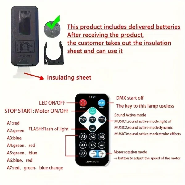 S1285b1d0ca9344268f78ab84d8e3d078Q.webp LED NightLights Galaxy Projector Remote Control 5V USB Rechargeable Starry Sky Lamp DMX Sound Active 7 Modes for Kids Room Decor