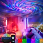 S1c0cfc5c51b044ce903e38f3315d1adaA-1.webp LED NightLights Galaxy Projector Remote Control 5V USB Rechargeable Starry Sky Lamp DMX Sound Active 7 Modes for Kids Room Decor