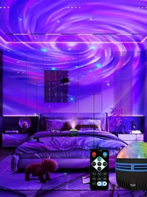 S37526b52249a4e499198e0bbff89548cw.webp LED NightLights Galaxy Projector Remote Control 5V USB Rechargeable Starry Sky Lamp DMX Sound Active 7 Modes for Kids Room Decor