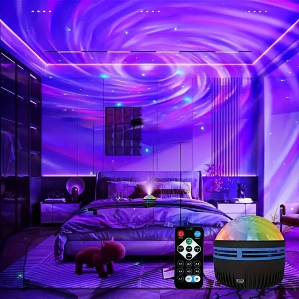 S37526b52249a4e499198e0bbff89548cw.webp LED NightLights Galaxy Projector Remote Control 5V USB Rechargeable Starry Sky Lamp DMX Sound Active 7 Modes for Kids Room Decor
