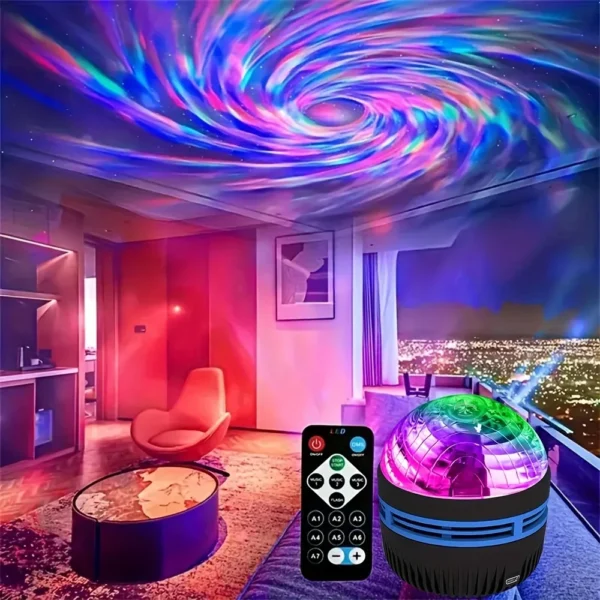 S692ff7d9d7d34de0a2569a00613d0569Q.webp LED NightLights Galaxy Projector Remote Control 5V USB Rechargeable Starry Sky Lamp DMX Sound Active 7 Modes for Kids Room Decor