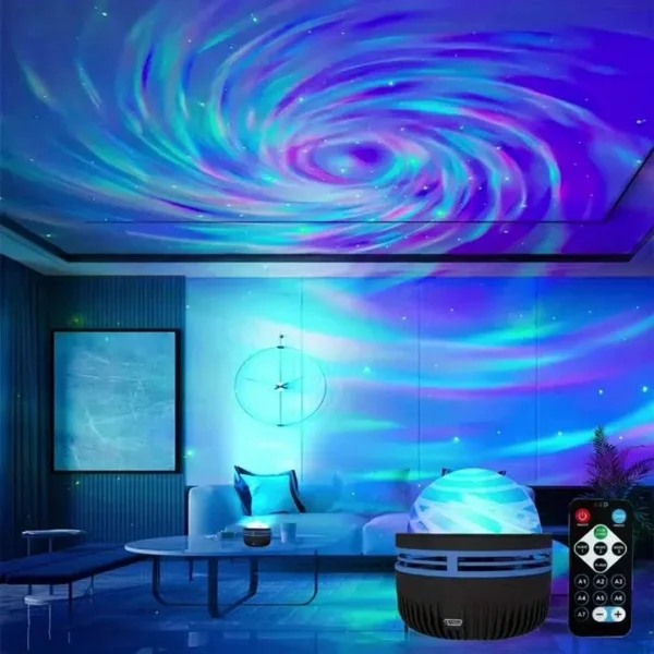 Sa95d7d691c9d4944b96b793829510b1du.webp LED NightLights Galaxy Projector Remote Control 5V USB Rechargeable Starry Sky Lamp DMX Sound Active 7 Modes for Kids Room Decor