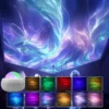 LED Atmosphere Night Light Northern Lights Starry Sky Projector Lamp Party Decoration Gifts Living Room Romantic Light Shadow